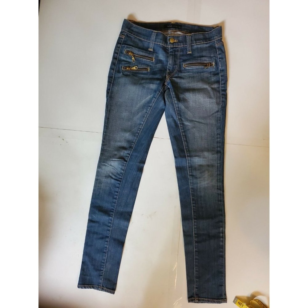 Work CUSTOM 3 Pocket Zipper Jeans Womens 25 Stretch
